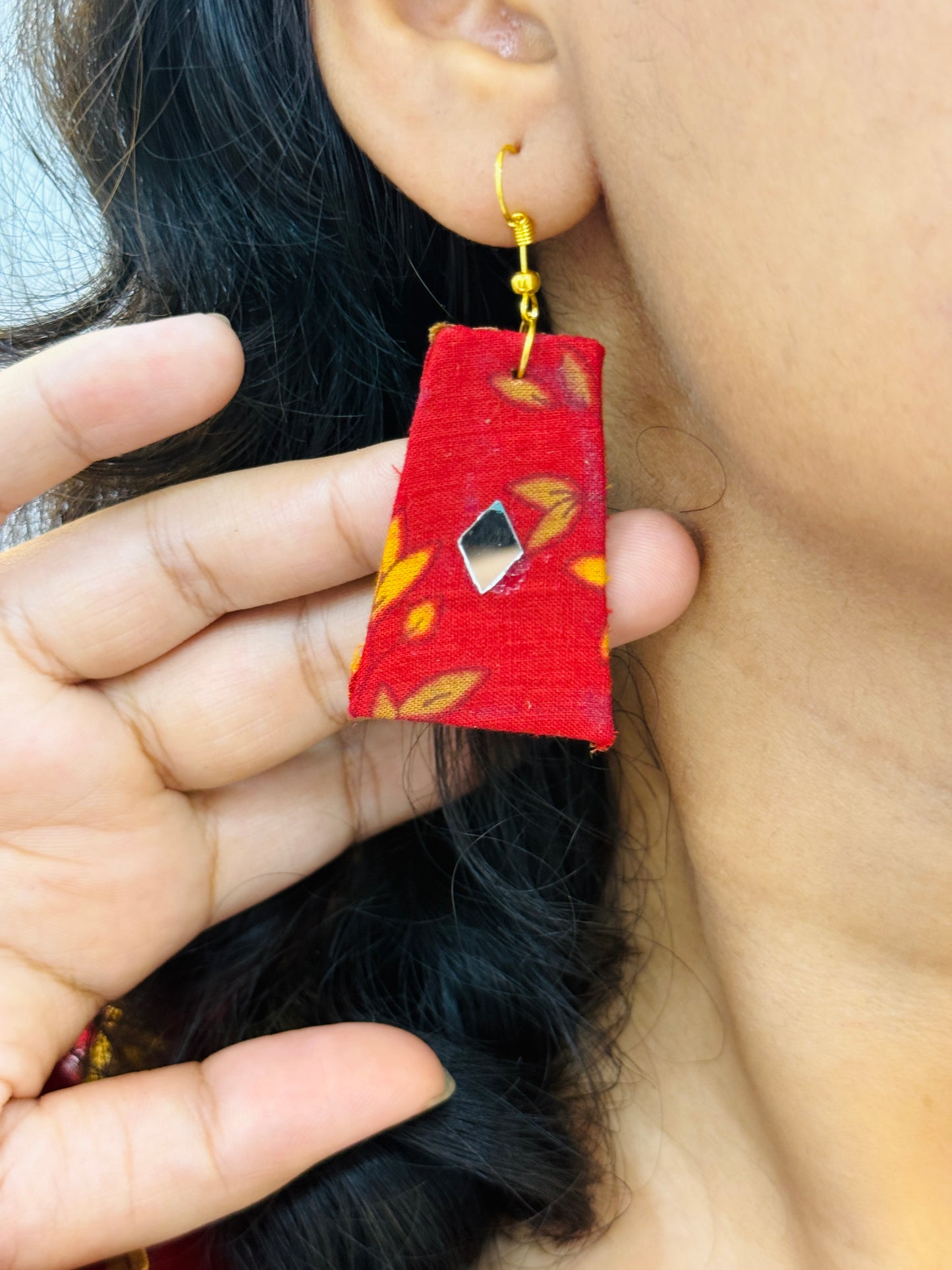 Floral Red Shrug Kurti