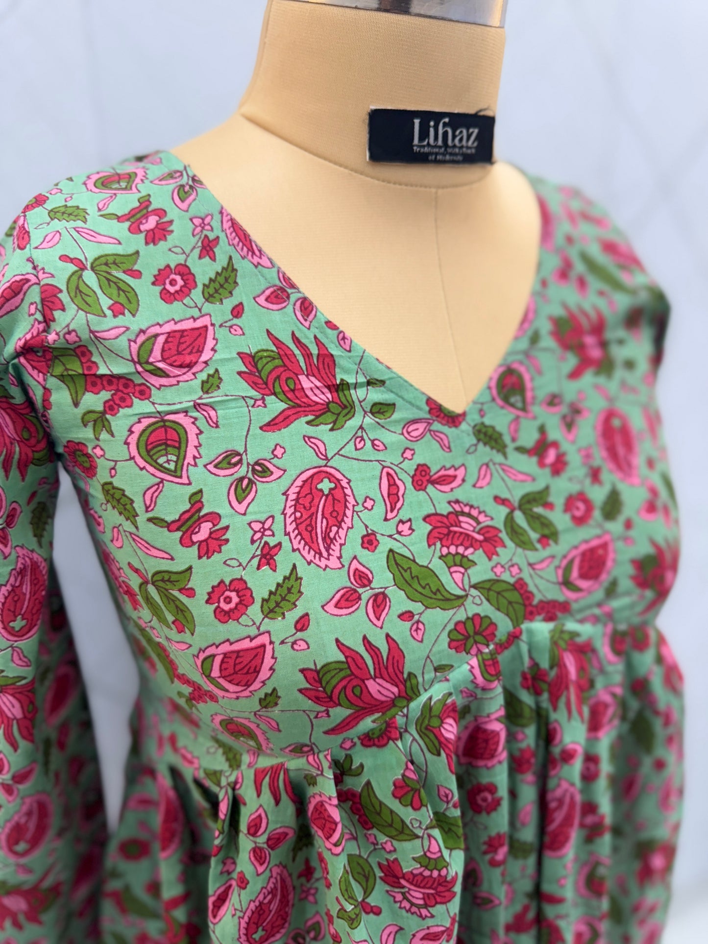 Pastel Green Peplum Top