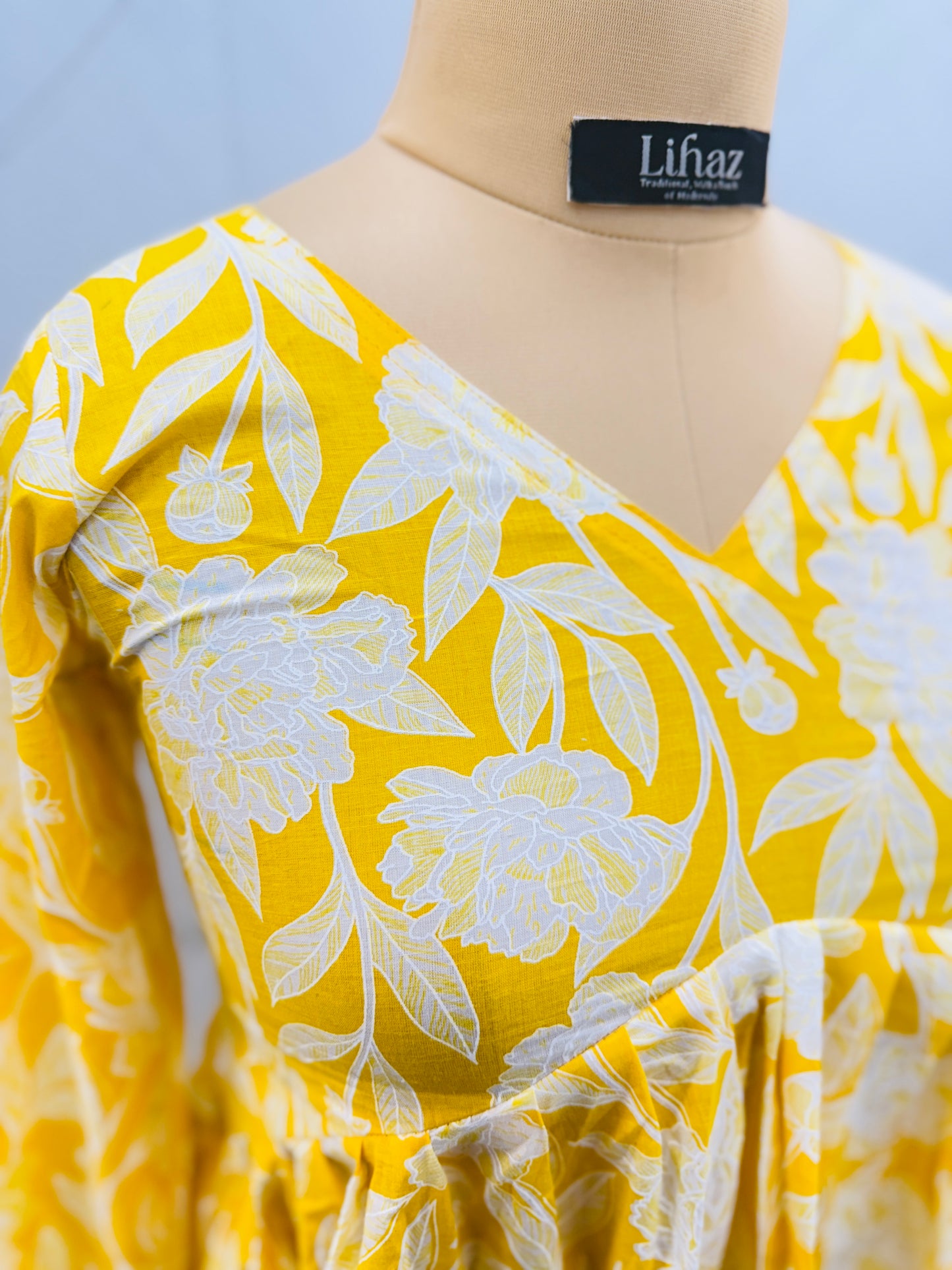 Lemon Yellow Peplum Top