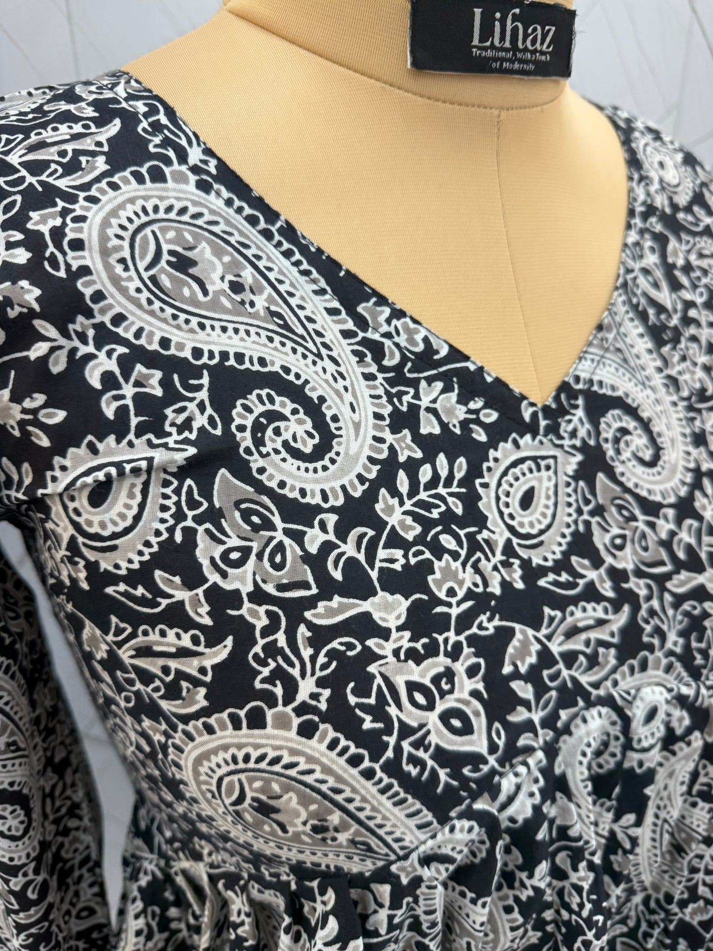 Black Peplum Top