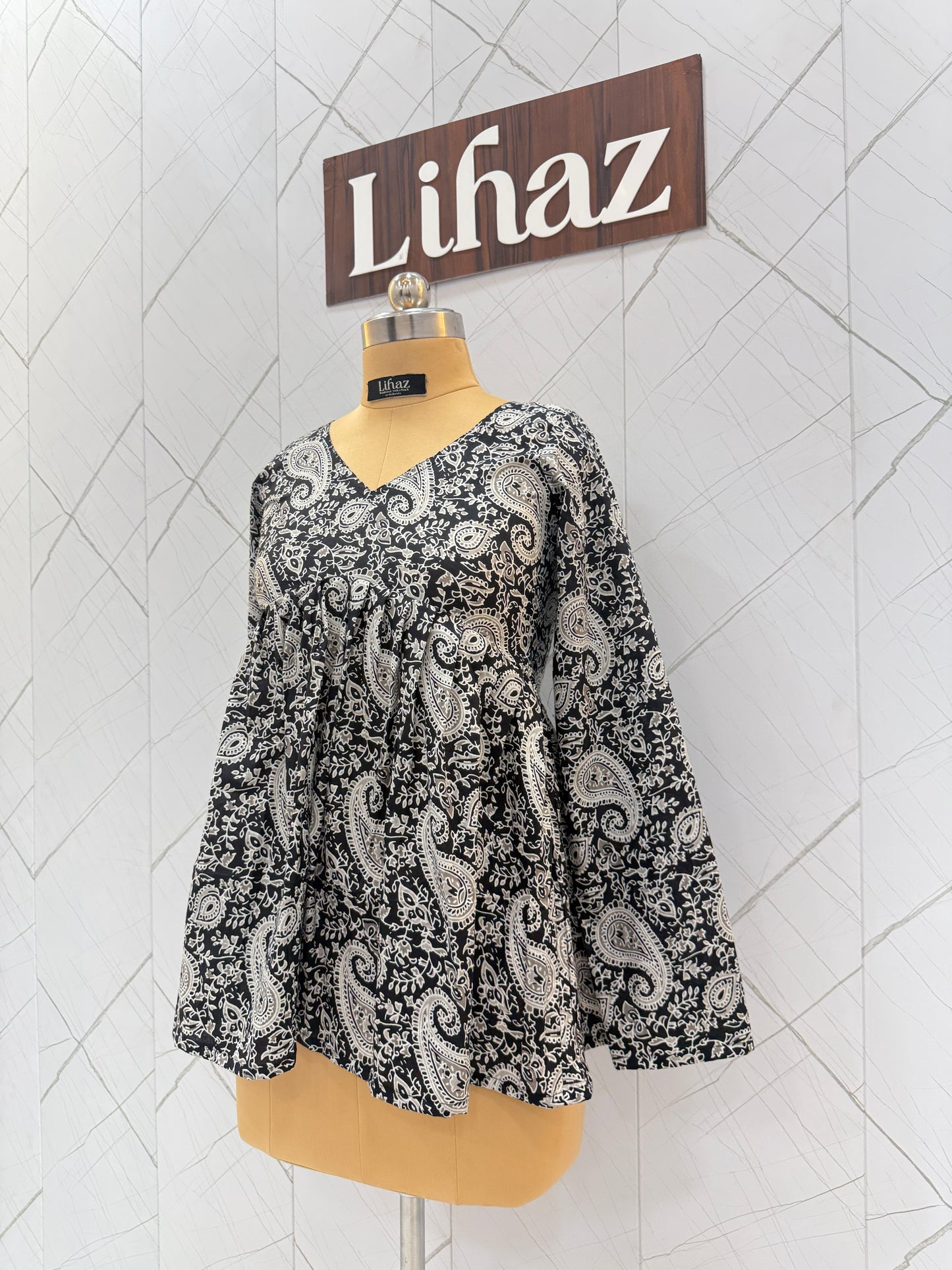 Black Peplum Top