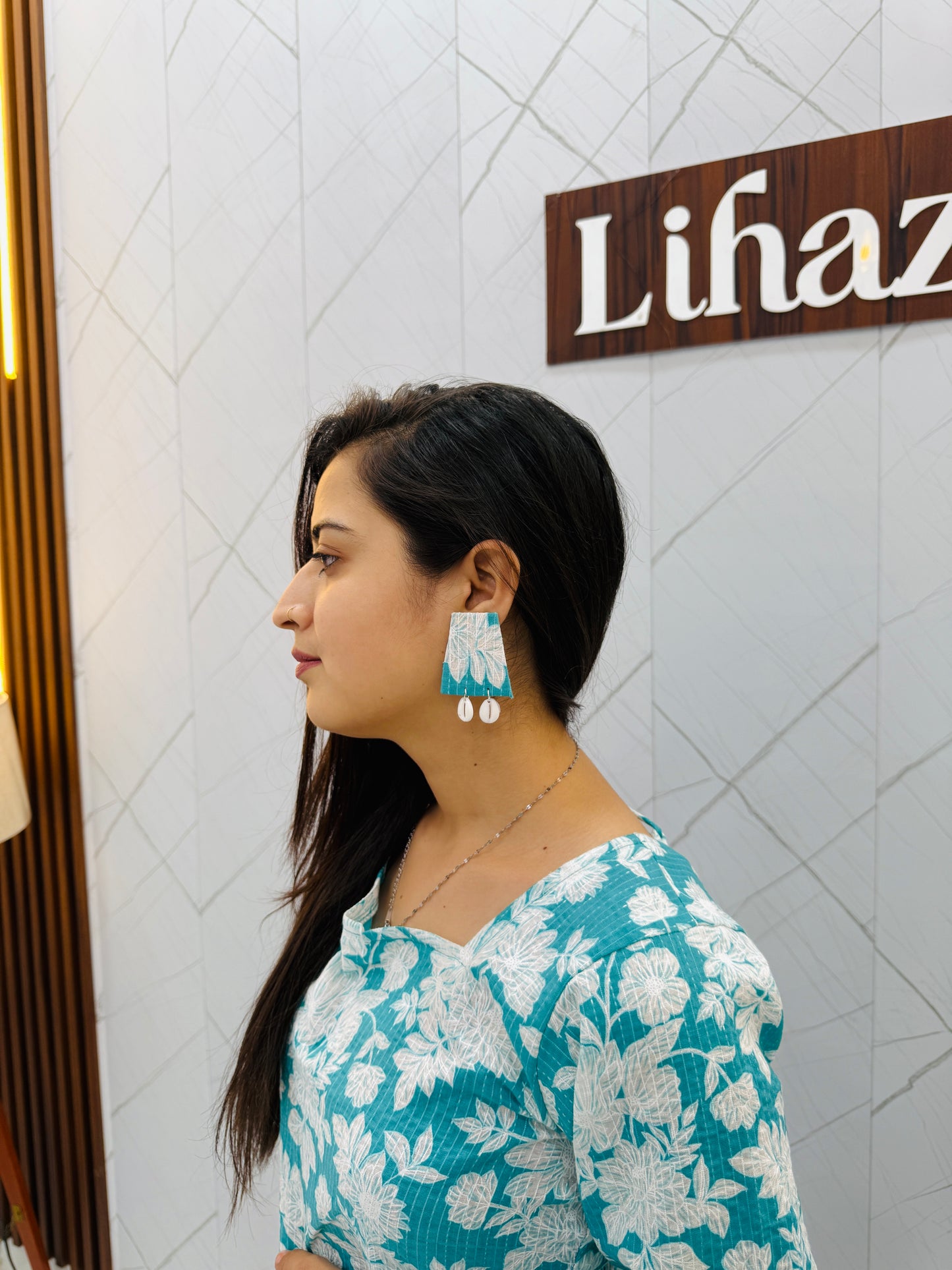 Turquoise Blue With Back Dori Kurti