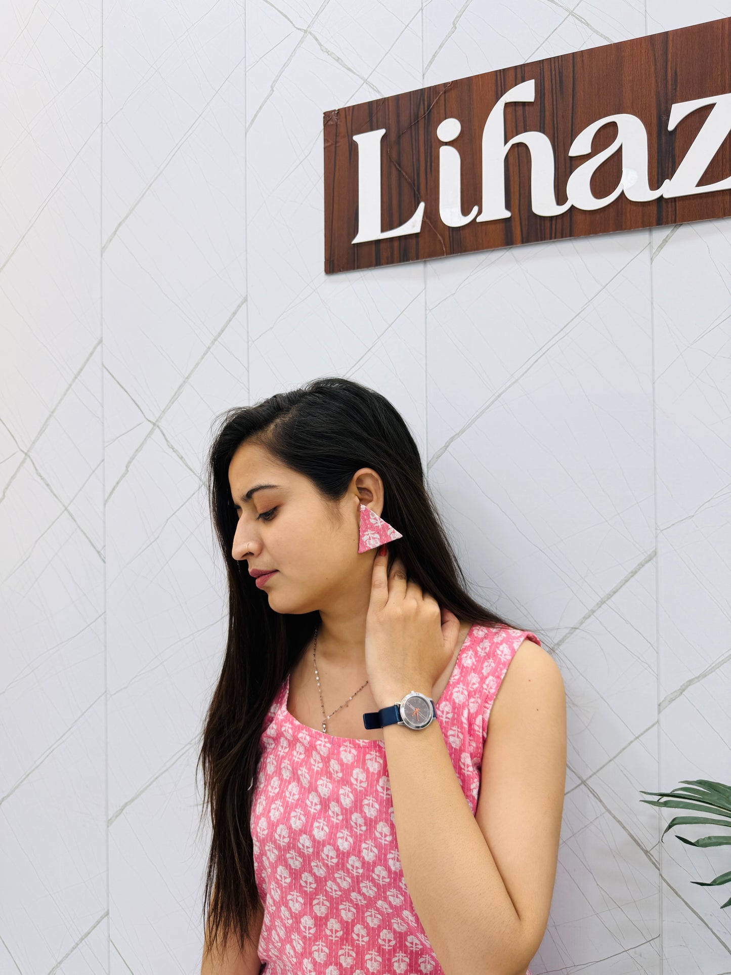 Kantha Pink Long Sleeveless Kurti