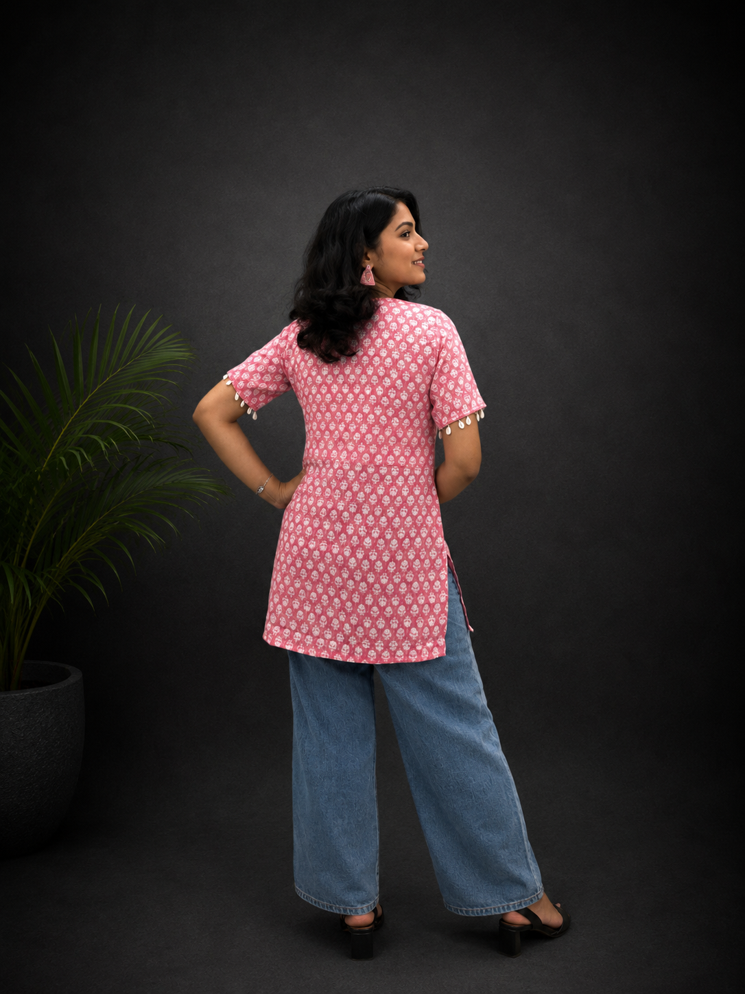 Pink Short Kurti