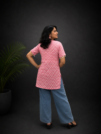 Pink Short Kurti