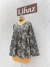 Black Peplum Top