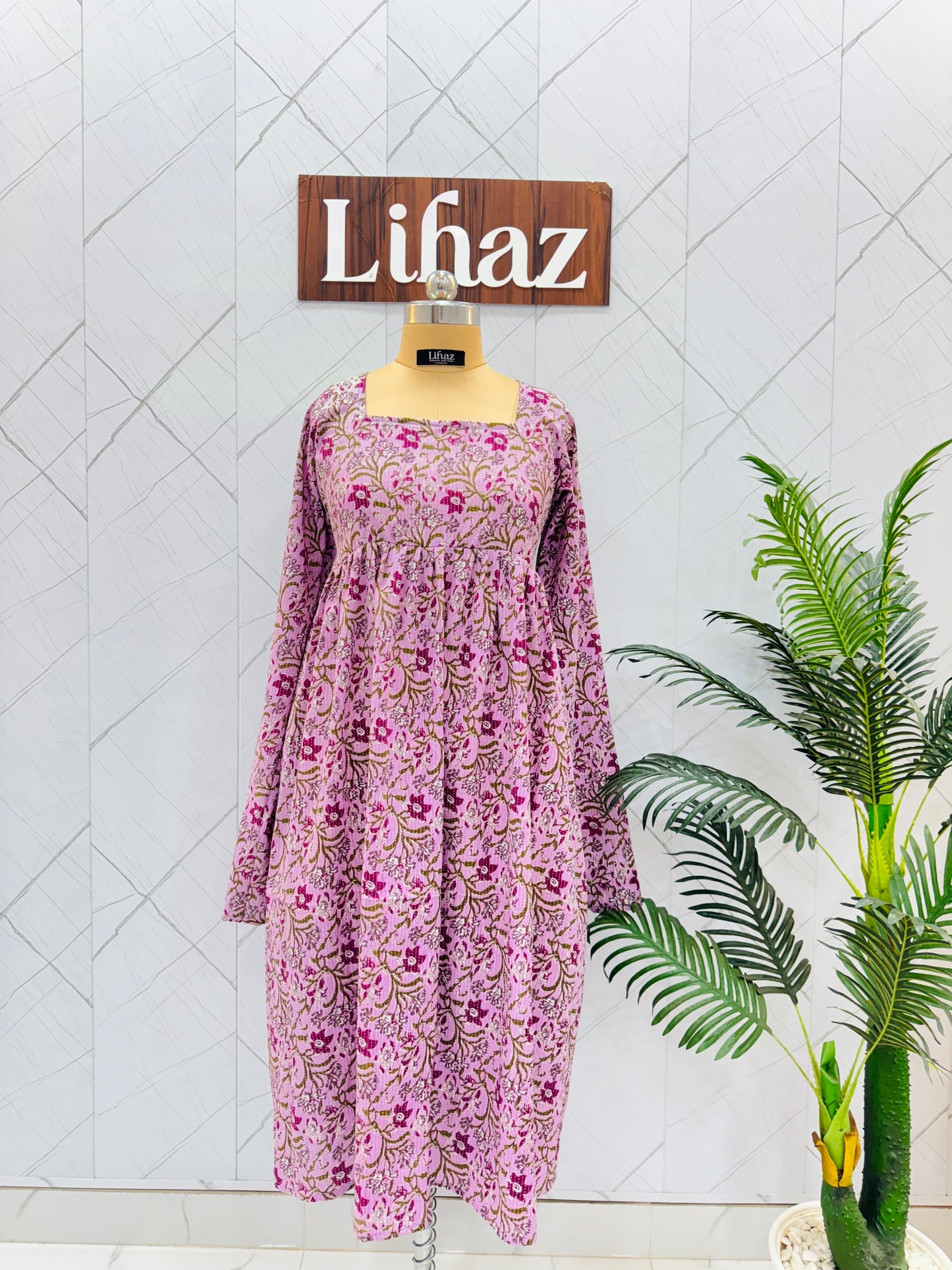 Lavender Long Length Kurti