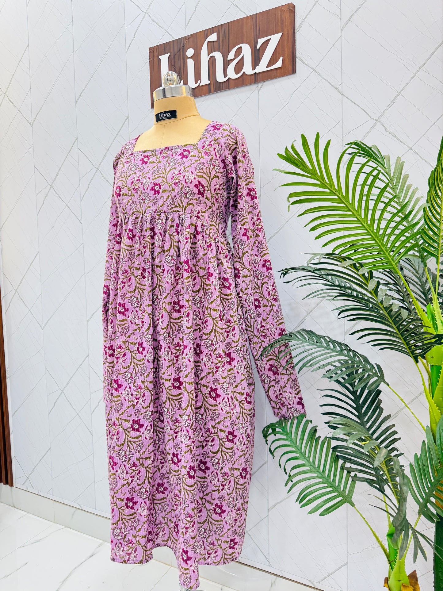 Lavender Long Length Kurti