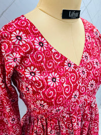 Red Peplum Top